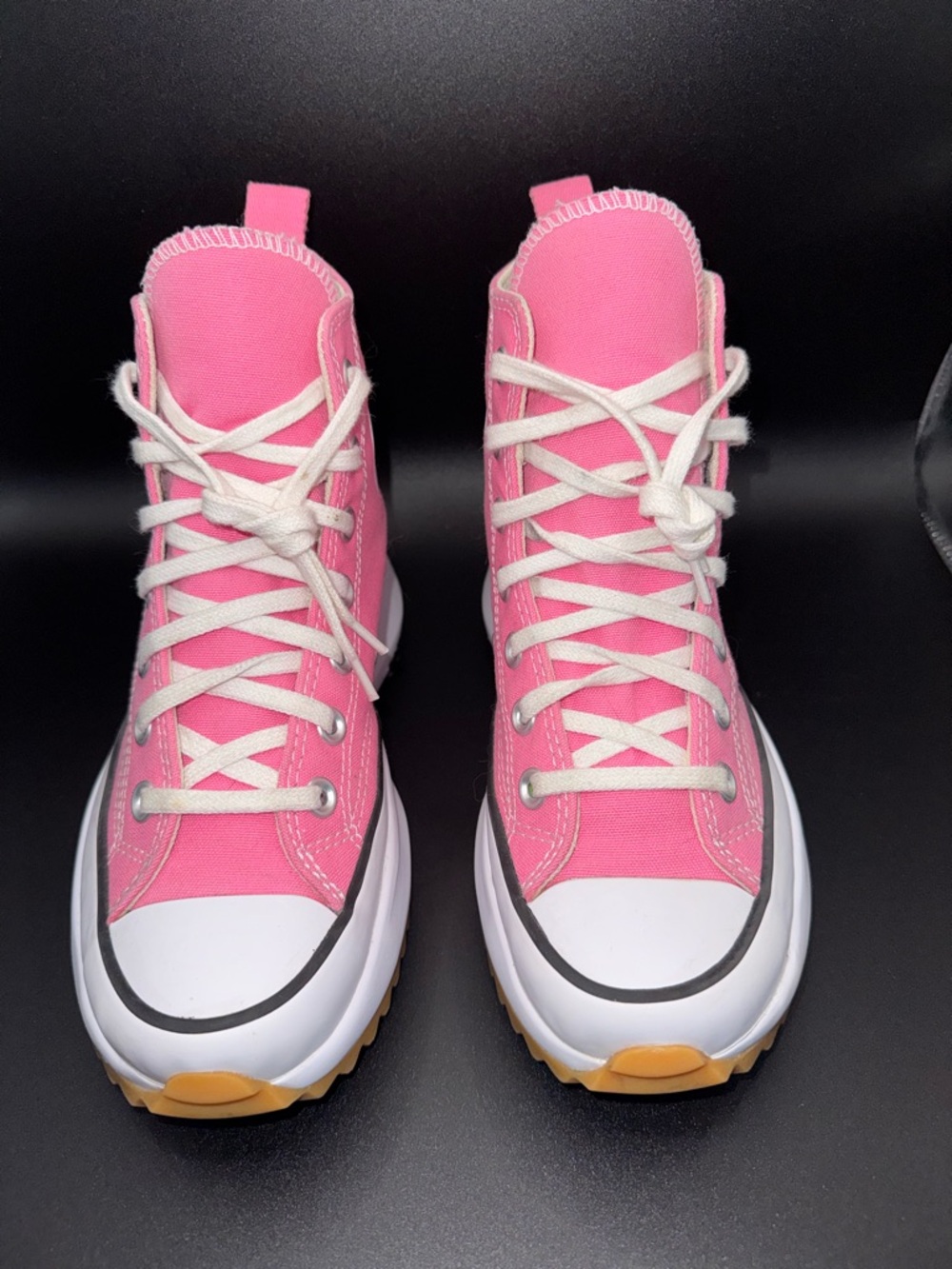 Pink Converse Run Star Hike Platform High Top Sneakers fits size 7 -Women’s 6 - Picture 2 of 16